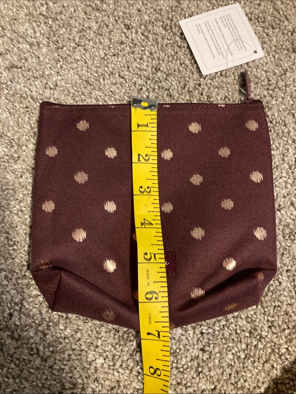 thirty-one Twinkling Plum Snack & Go Pouch - Plum with Light Pink Dots - Picture 6 of 8